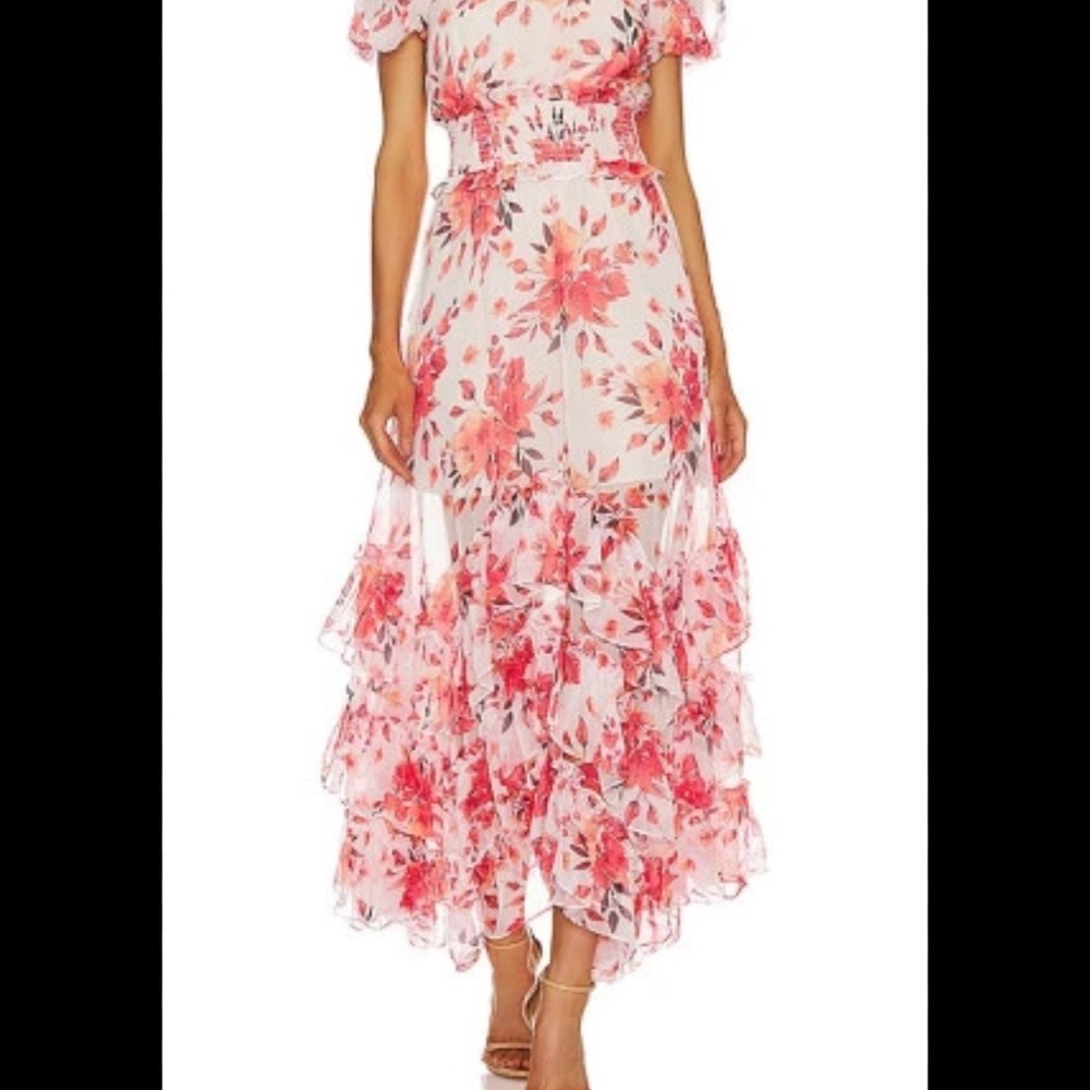 ELLIATT Floral Pink Maxi Dress